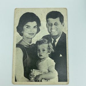 1964 Topps John F Kennedy Trading Cards John Kennedy w Jackie Onassis, Caroline
